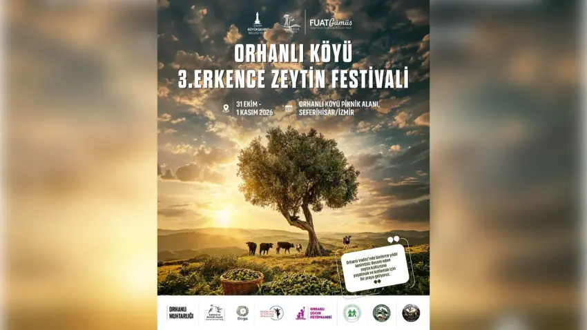 3. Erkence Zeytin Festivali 31 Ekim’de Orhanlı’da başlıyor haberinin görseli