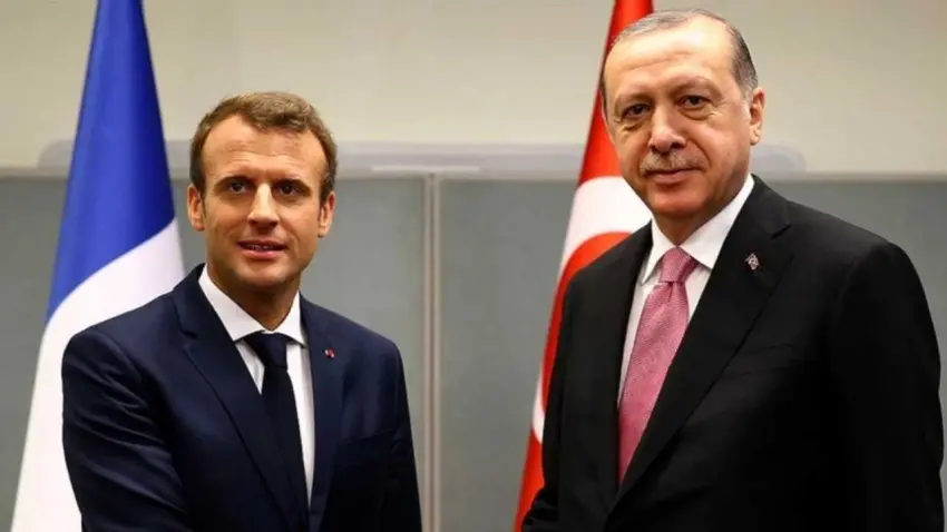 Cumhurbaşkanı Erdoğan ile Macron arasında kritik telefon görüşmesi haberinin görseli