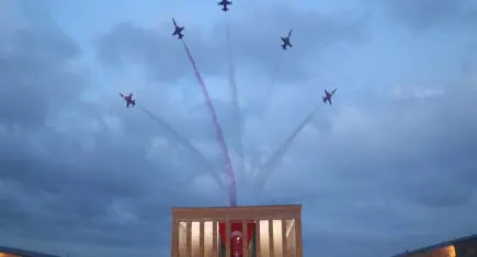 Türk Yıldızları’ndan Anıtkabir üzerinde Cumhuriyet’e saygı uçuşu