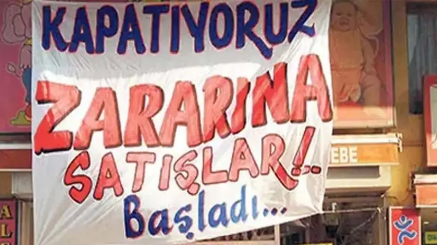 Ticaret Bakanlığı'ndan ‘Kapatıyoruz, zararına' ilanına ceza haberinin görseli