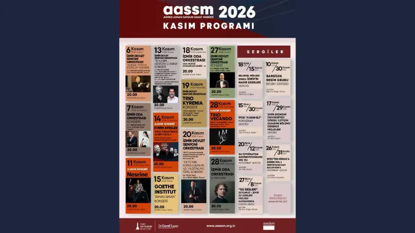 İzmir’de kasım ayı sanatla dolu: AASSM’nin programı belli oldu