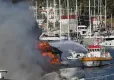 Fethiye'de 3 tekne cayır cayır yandı! haberinin görseli