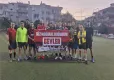 Efes'teki dostluk maçında kadınlara pankartlı destek! haberinin görseli