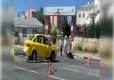 Ticari taksi ile motosiklet çarpıştı haberinin görseli