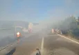 İzmir Menderes’te yangın: Gümüldür-Özdere yolu trafiğe kapatıldı haberinin görseli