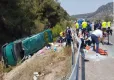 Yolcu minibüsü şarampole devrildi: Çok sayıda yaralı var haberinin görseli