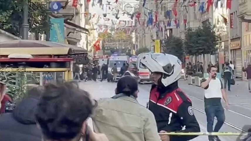 Beyoğlu'nda patlama meydana geldi haberinin görseli