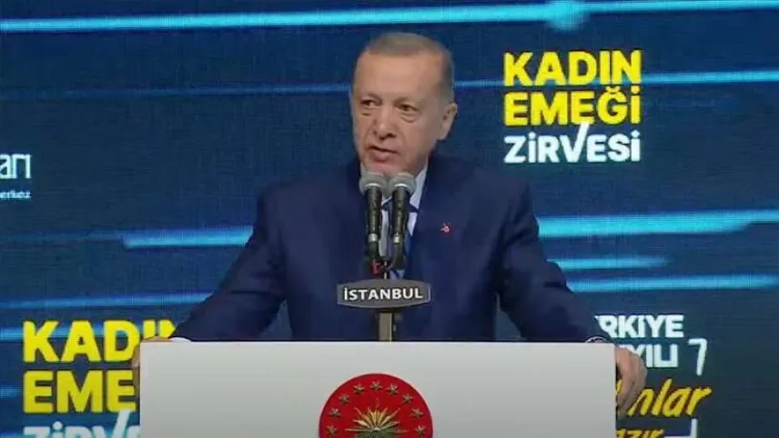 Cumhurbaşkanı Erdoğan: Kredibilitesi yüksek firmalarımıza en az yüzde 75 oranında Hazine destekli kefalet sağlıyoruz haberinin görseli