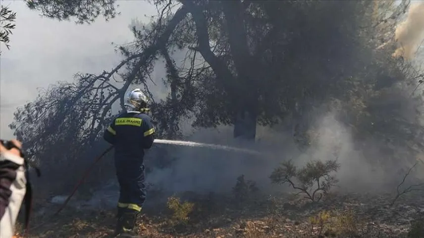Komşuda son 24 saatte 46 orman yangını haberinin görseli