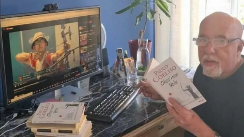 Paulo Coelho'dan Mete Gazoz'a tebrik mesajı haberinin görseli
