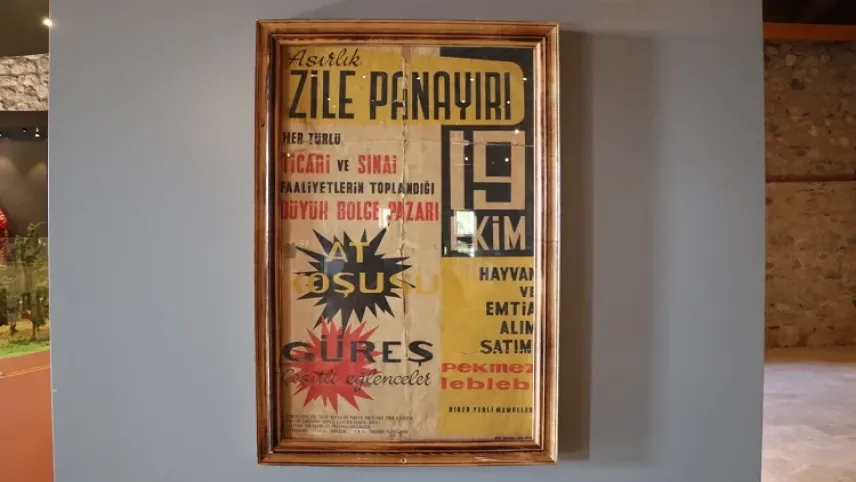 Zile Panayırı’nın 60 yıllık afişi bu müzede sergileniyor haberinin görseli