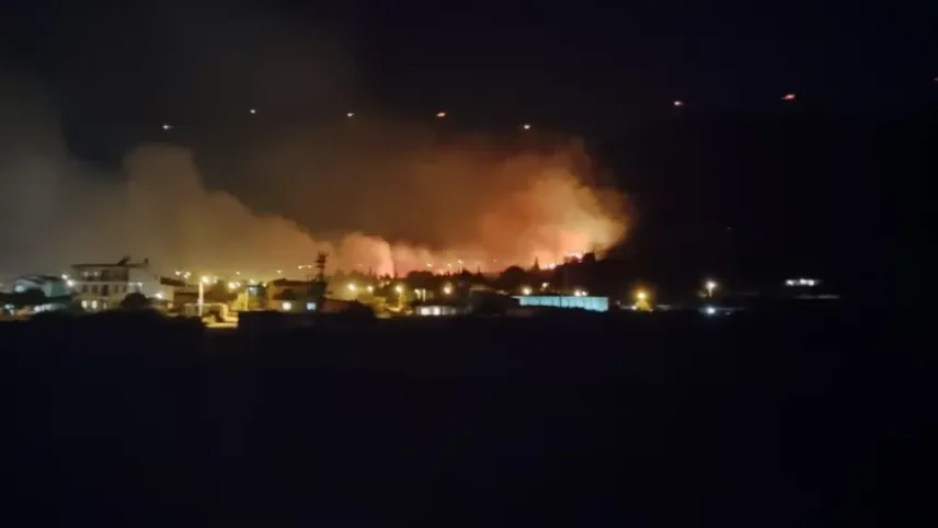 Aydın Söke’de makilik alanda yangın çıktı haberinin görseli