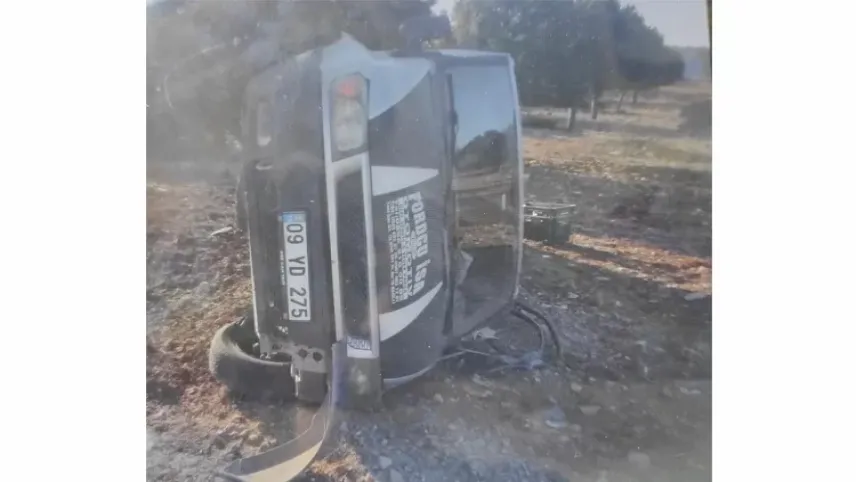 Aydın’da feci kaza: İşçi servisi takla attı haberinin görseli