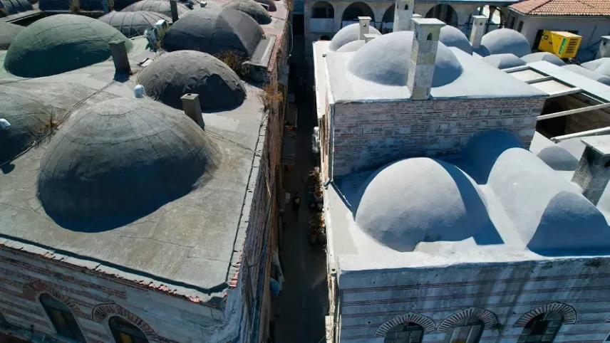 İstanbul’da 460 yıllık sokak havadan görüntülendi haberinin görseli