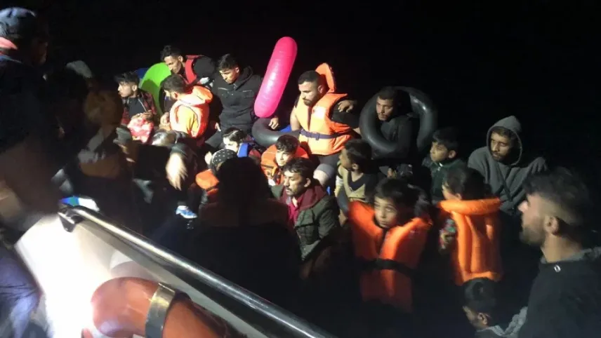 Bodrum açıklarında 40 düzensiz göçmen yakalandı haberinin görseli