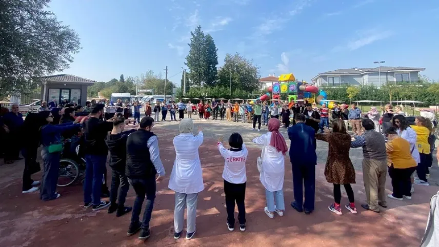 Özel çocuklar Gölya Tabiat Parkında doğanın tadını çıkardı haberinin görseli