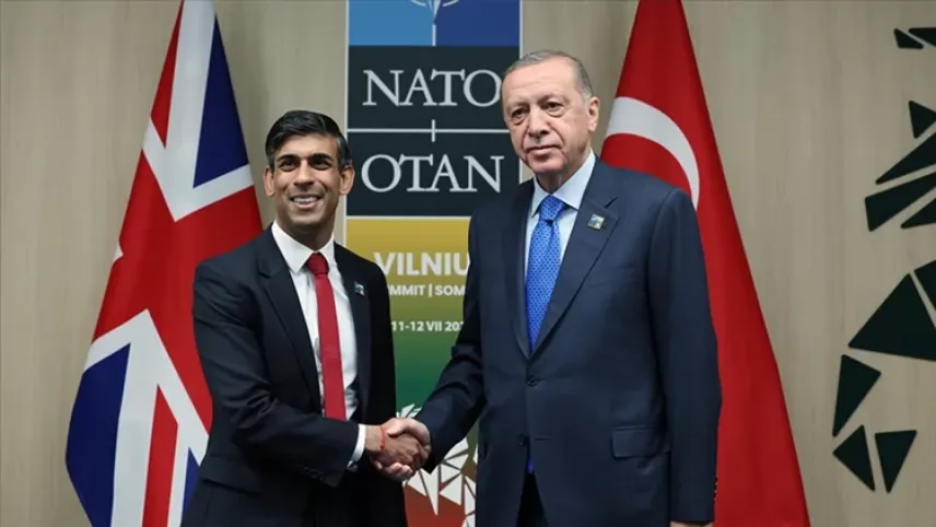 Cumhurbaşkanı Erdoğan, İngiltere Başbakanı Sunak ile görüştü haberinin görseli
