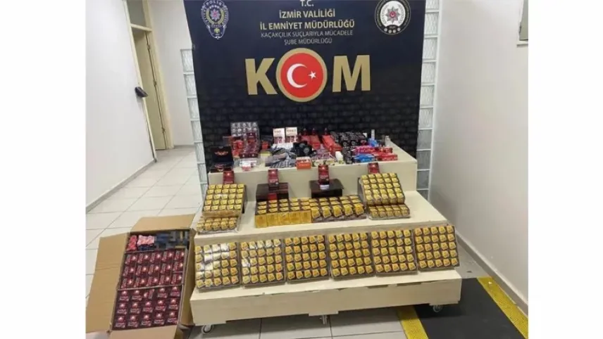 İzmir’de 19 ilçede kaçakçılık operasyonu haberinin görseli