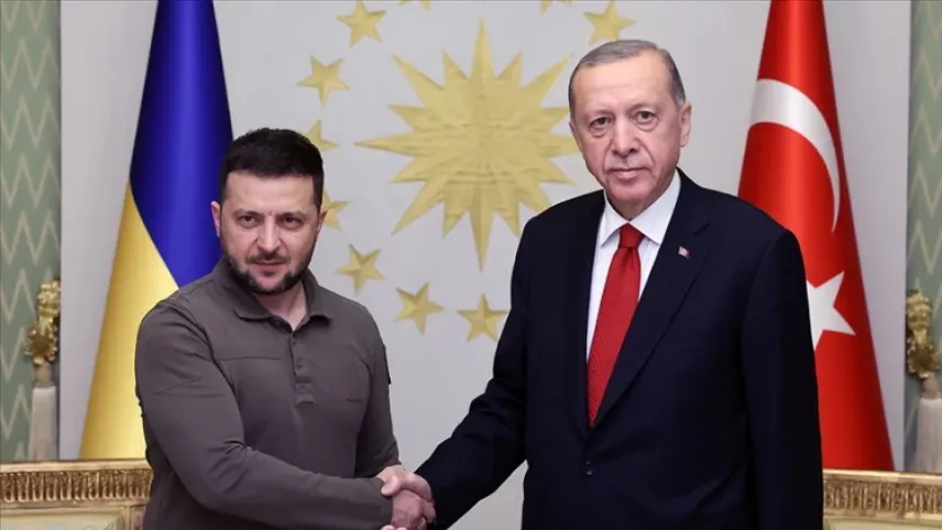 Cumhurbaşkanı Erdoğan, Ukrayna Devlet Başkanı Zelenskiy ile görüştü haberinin görseli