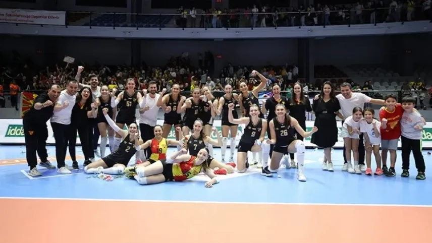 Göztepe Voleybol, ilk galibiyetini aldı haberinin görseli