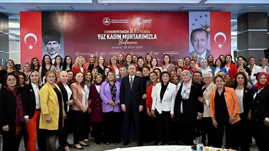 Bakan Yerlikaya, kadın muhtarlar bir araya geldi haberinin görseli