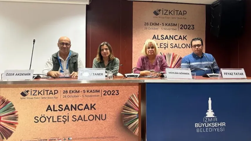 Gazeteciler, İzmir Kitap Fuarında basın özgürlüğünü konuştu haberinin görseli
