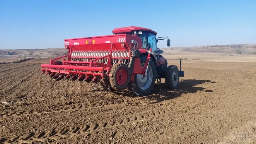 Tekirdağ'da buğday toprakla buluştu haberinin görseli