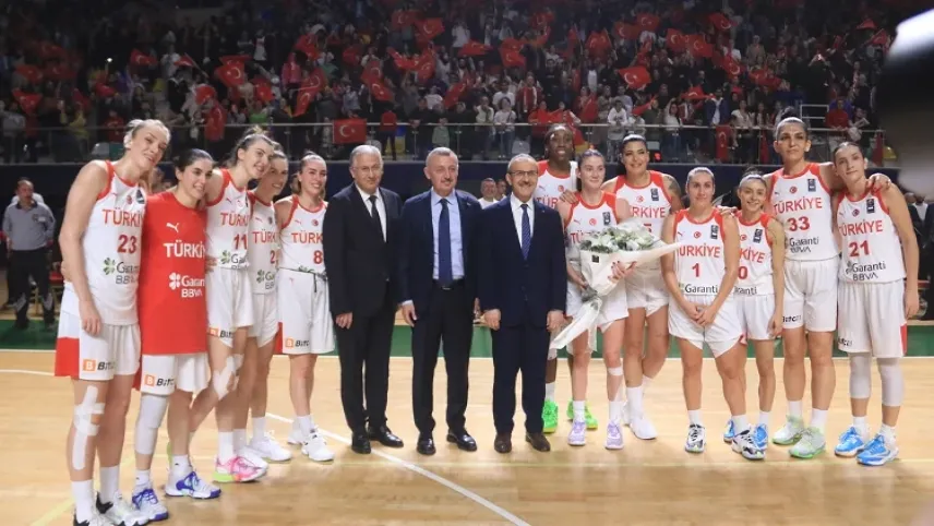 A Milli Kadın Basketbol Takımı, Slovakya'yı mağlup etti haberinin görseli