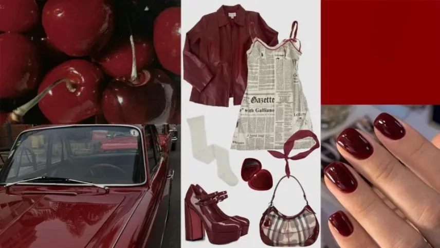 Bu kış kırmızı bize çok yakışacak! 2024 kış trendi: Cherry Red haberinin görseli