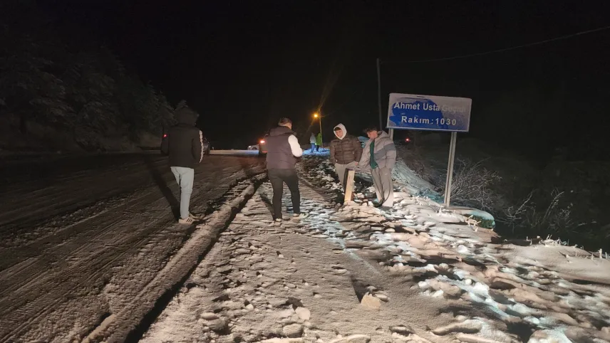 Karabük'ün yüksek kesimlerinde kar yağışı arttı haberinin görseli