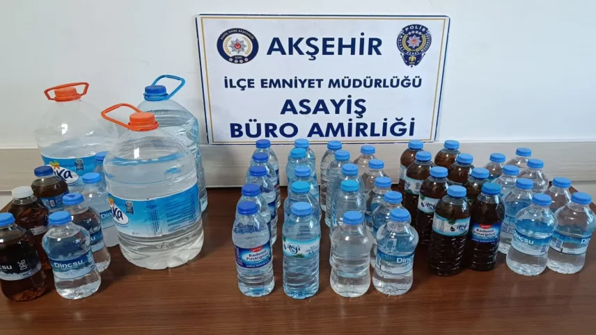 Konya'da kaçak içki operasyonu: 3 kişiye gözaltı haberinin görseli