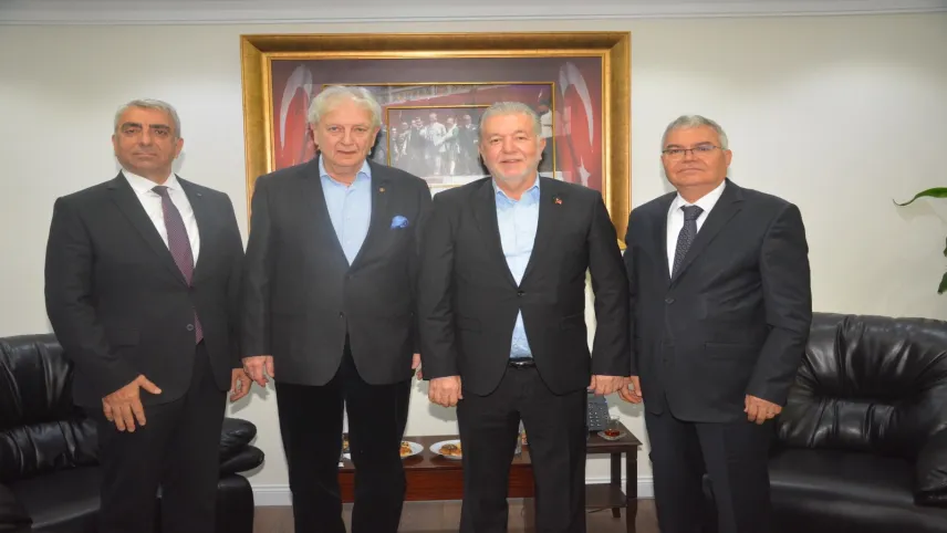 EBSO Başkanı Yorgancılar'dan, İESOB Başkanı Yalçın Ata’ya ziyaret haberinin görseli