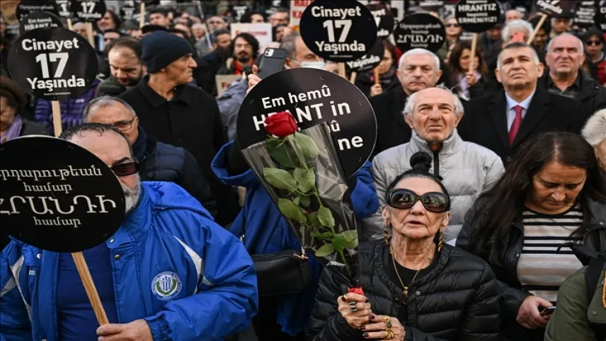 Gazeteci Hrant Dink, ölümünün 17. yılında anıldı haberinin görseli