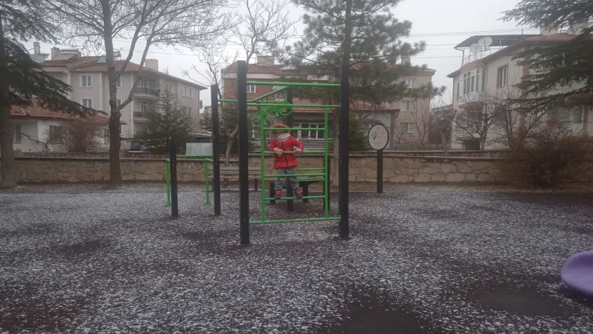 Afyonkarahisar'da kar yağışı etkili oldu haberinin görseli