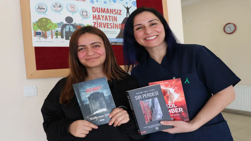 Gündüz hastaları ile ilgilenip akşamları ise roman yazıyor haberinin görseli