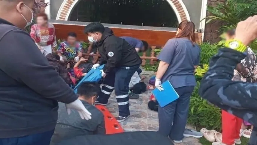 Tayland'da poz vermek isterken balkon çöktü: 13 yaralı haberinin görseli