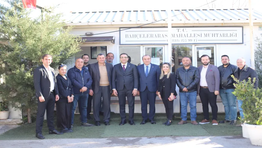 CHP Balçova Belediye Başkan Adayı Yiğit muhtarlıkları ziyaret etti haberinin görseli