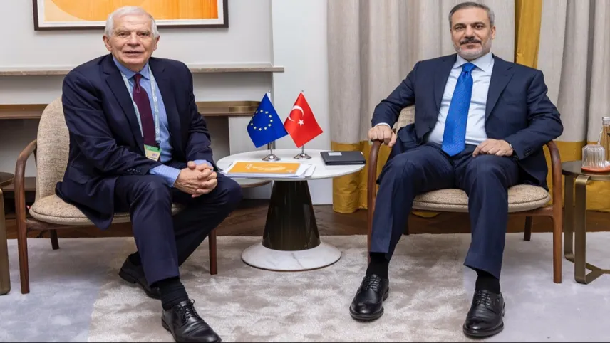 Bakan Fidan AB Yüksek Temsilcisi Borrell ile bir arada haberinin görseli
