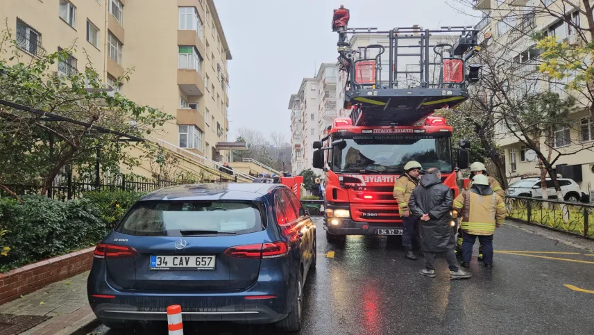 Yemek pişirmek isteyince yangın çıktı haberinin görseli