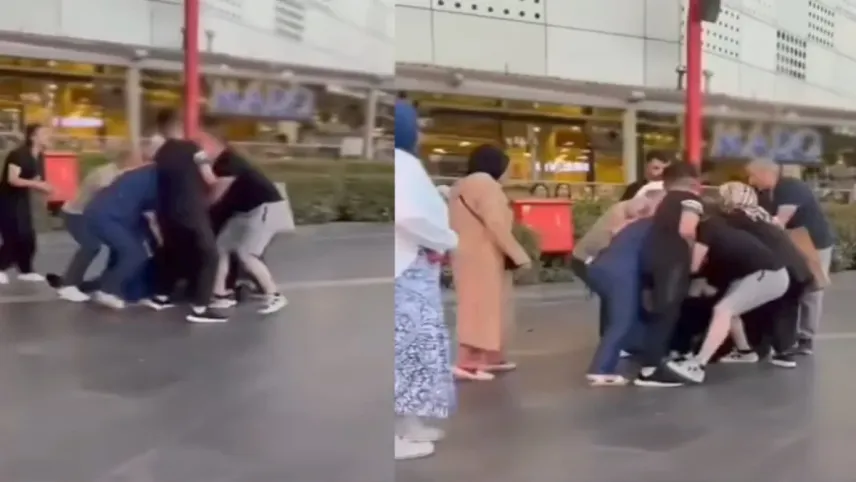 İstanbul'da yumruklar havada uçuştu haberinin görseli