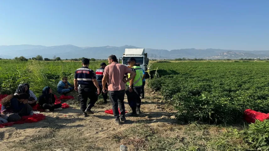 Manisa'da tarlada uyuyan çocuğun üzerinden kamyon geçti haberinin görseli