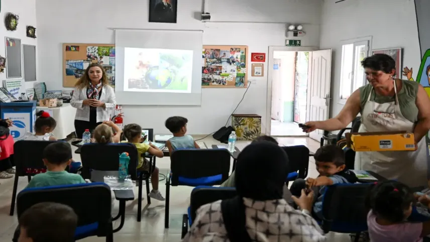 Bornova’da çocuklar çevreyi öğreniyor haberinin görseli