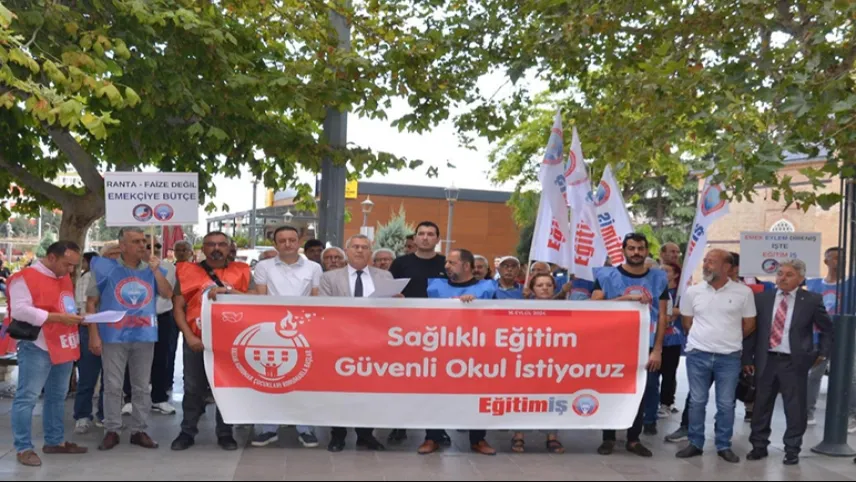 Eğitim-İş’ten Sağlıklı Eğitim ve Güvenli Okullar eylemi! haberinin görseli