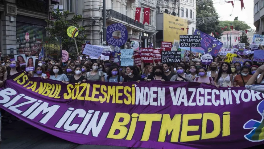 Kadın örgütlerinden 6284 çıkışı haberinin görseli