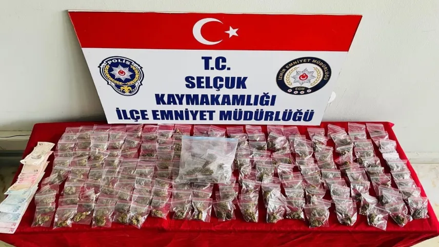 İzmir haber: Selçıuk'ta yasaklı madde operasyonu haberinin görseli