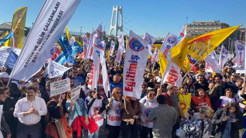 Eğitim-İş: Sendikal faaliyeti engellemeye çalışanlara geçit yok! haberinin görseli