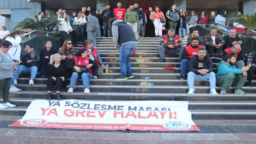 Buca Belediyesi'nde eylem: İşçiler greve gidiyor! haberinin görseli