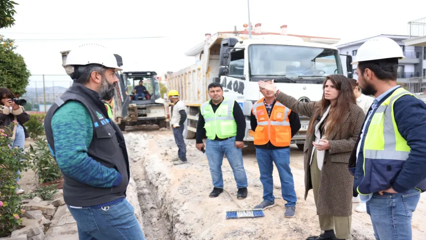 Çeşme’de doğal gaz çalışmaları hız kesmeden devam ediyor haberinin görseli