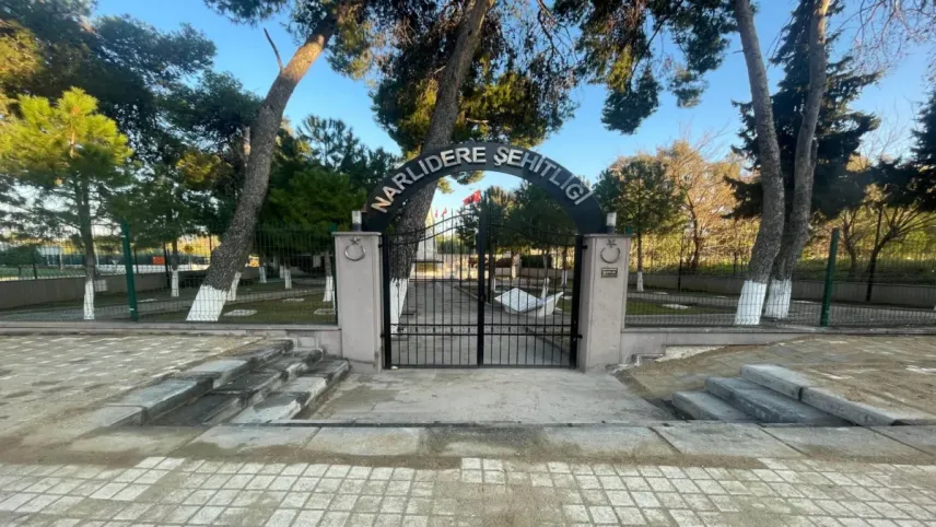 Narlıdere Şehitliği yenilendi haberinin görseli