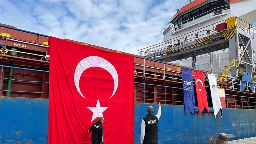 Gazze'ye ulaştırılan insani yardım 96 bin tonu aştı haberinin görseli